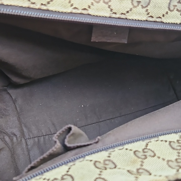 Authentic Gucci brown monogram canvas tote bag - Picture 11 of 12